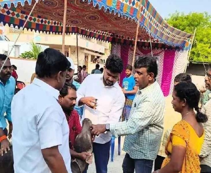 రామట్లపల్లెలో ఉచిత పశువైద్య శిబిరం