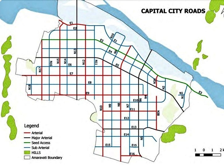 అమరావతిలో భారీగా అవెన్యూ ప్లాంటేషన్