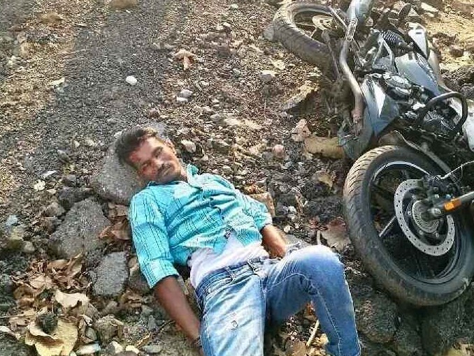 వడ్డీగూడెం–ఏడుగురాళ్లపల్లి మధ్య రోడ్డు ప్రమాదం