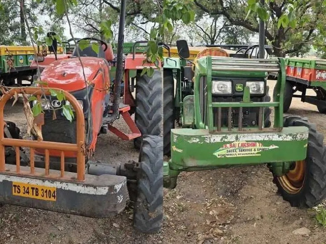 అక్రమ ఇసుక ట్రాక్టర్లు పట్టివేత