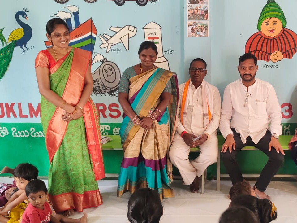 అంగన్వాడి కేంద్రంలో ఆరోగ్యలక్ష్మి సమావేశం