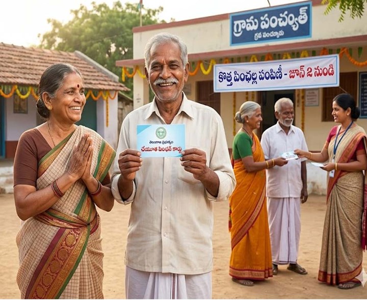 తెలంగాణలో రెండు లక్షల కొత్త పెన్షన్లు