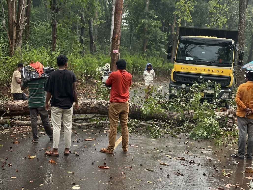 జీకే వీధిలో వర్ష బీభత్సం