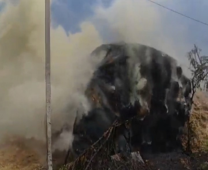 శిరివెళ్లలో గడ్డివాము దగం.!