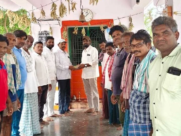 ఆలయ అభివృద్ధికి విరాళం