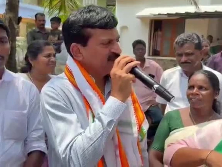 కేరళంలో ప్రచారం చేసిన మంత్రి