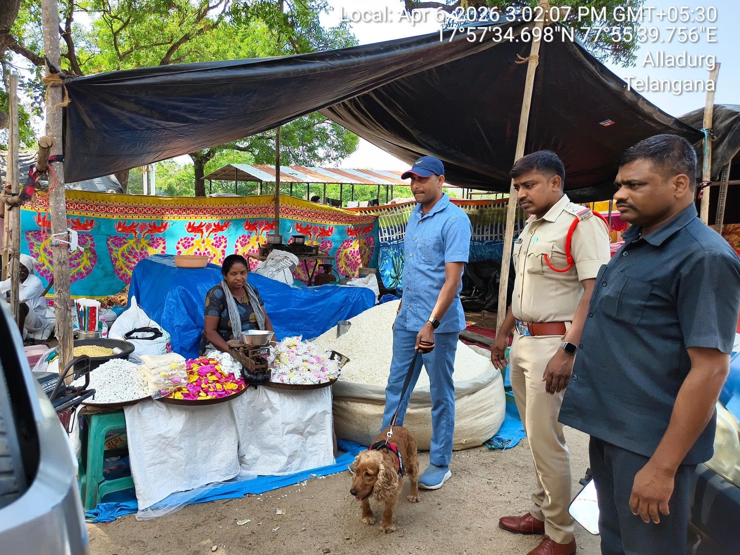 జాతరలో డాగ్ స్క్వాడ్ తనిఖీలు