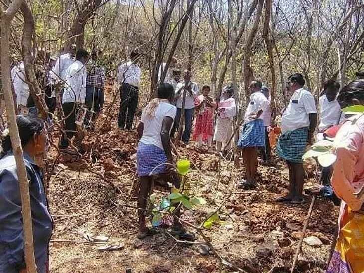 మందిపల్లిలో ఉపాధి హామీ పనుల పరిశీలన