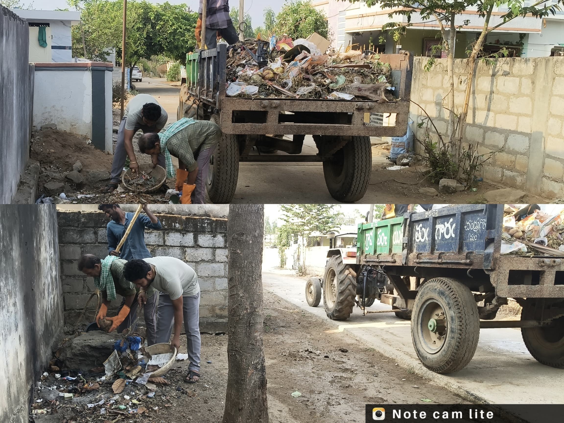 పారిశుద్ధ్య పనులు పర్యవేక్షించిన సర్పంచ్