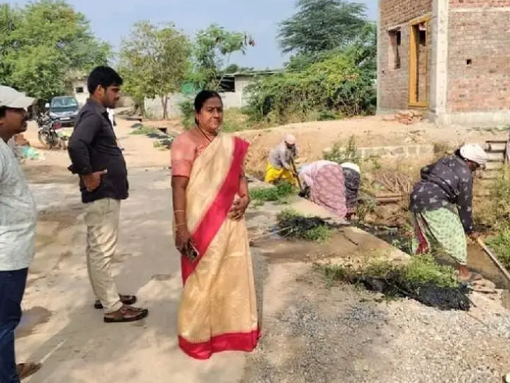 పారిశుద్ధ పనులను పరిశీలించిన.. ఛైర్ పర్సన్