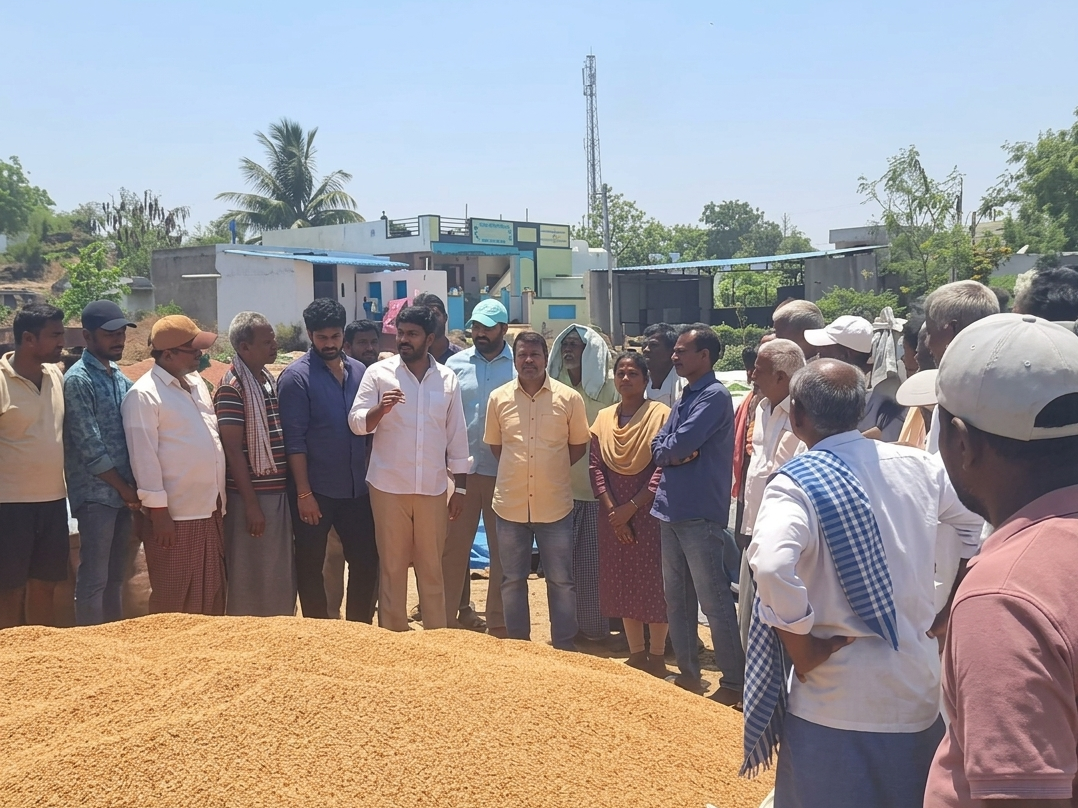 అలంపూర్‌లో శనగ కొనుగోలు కేంద్రం పరిశీలన