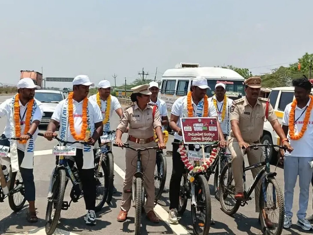 పెళ్లకూరుకు చేరిన సైకిల్ యాత్ర