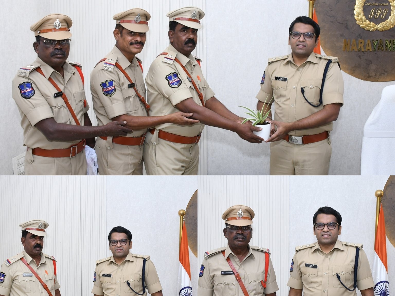 అధికారులకు అభినందించిన SP