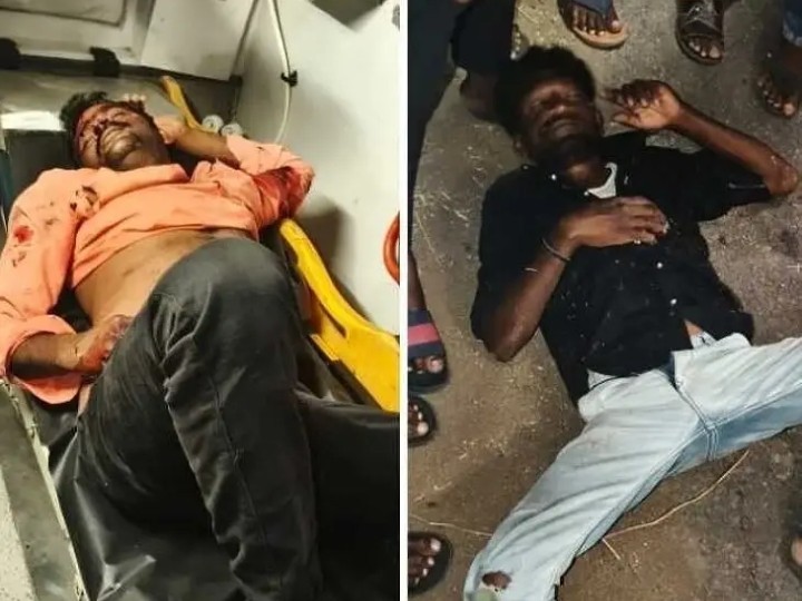 రోడ్డు ప్రమాదంలో ఇద్దరు వ్యక్తులకు గాయాలు