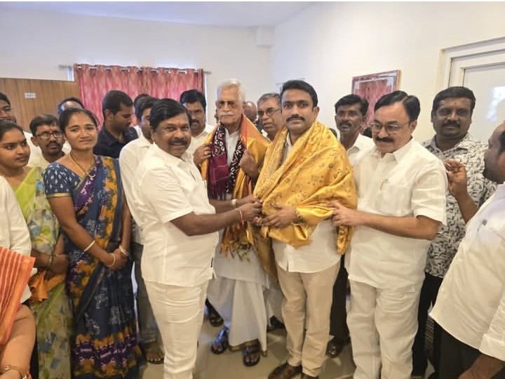 రాష్ట్ర వ్యవసాయ కమిషన్ ఛైర్మన్‌కు ఘన స్వాగతం