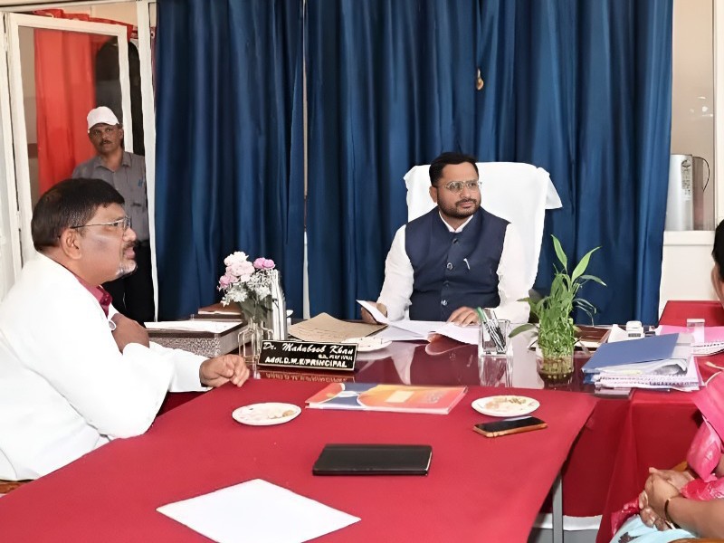 మెడికల్, నర్సింగ్ కళాశాలలను తనిఖీ చేసిన కలెక్టర్