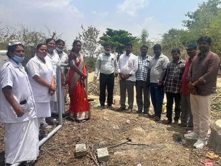 మర్రిగూడ ఆసుపత్రిలో బోరు మోటార్ ఏర్పాటు