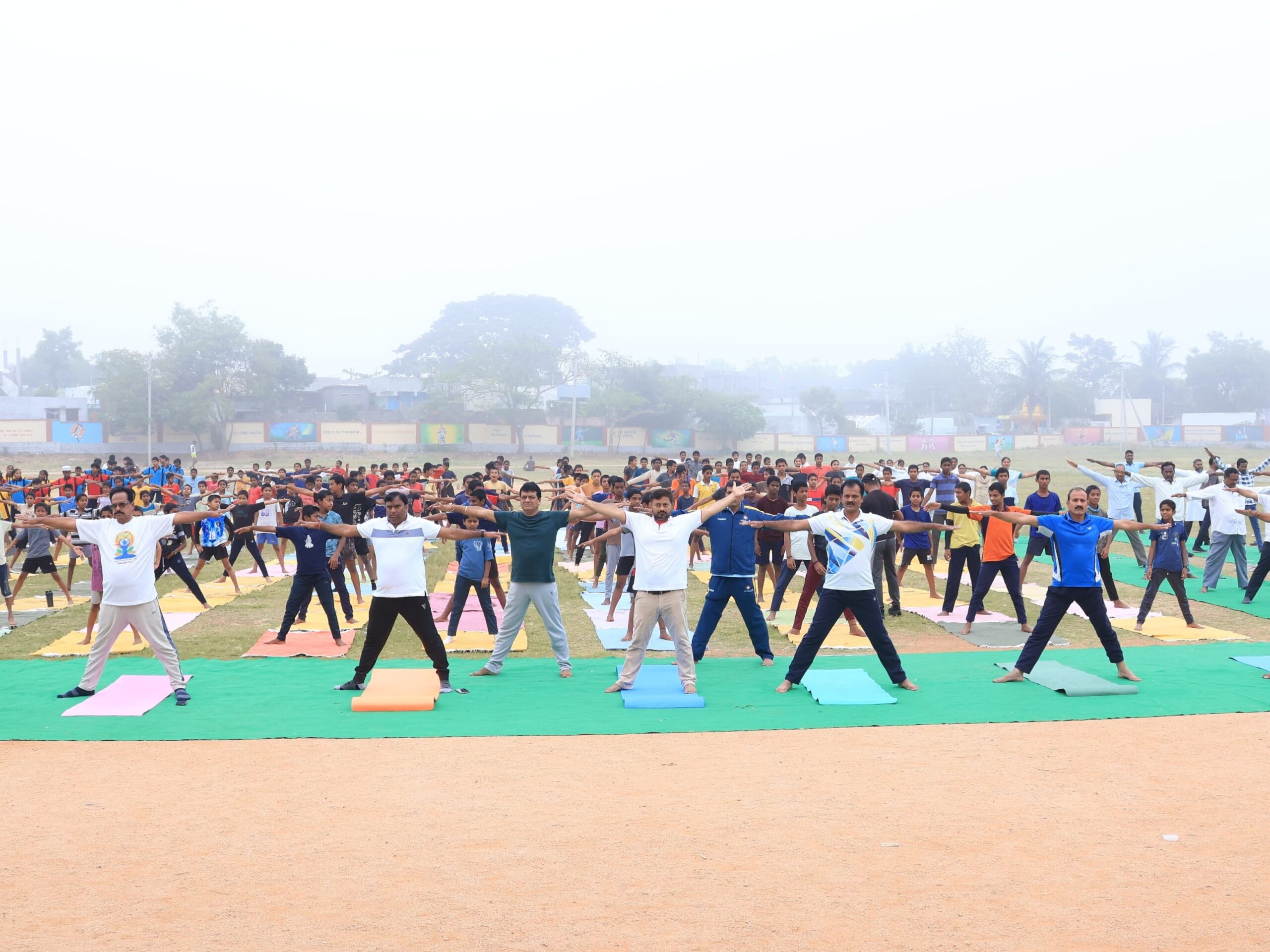 జనగామలో యోగా డే కార్యక్రమం