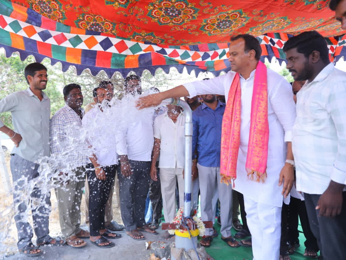 నీటి ఎద్దడి నివారణకు చర్యలు: ఎమ్మెల్యే కోమటిరెడ్డి