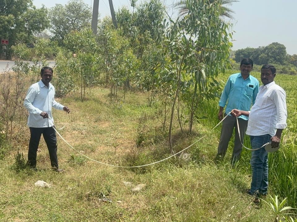 బూమ్ చెరువు పంట కాలువల సర్వే