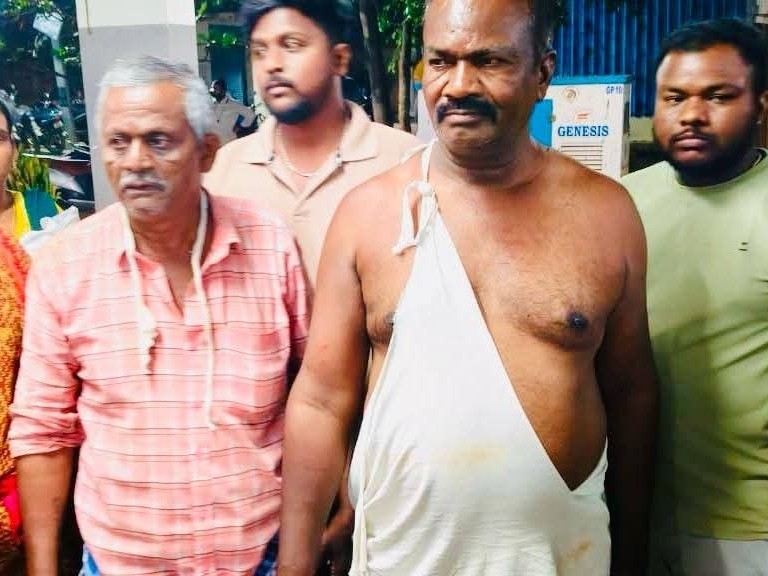 దళితుడిపై దాడి.. సీఐ ఆరోపణలు