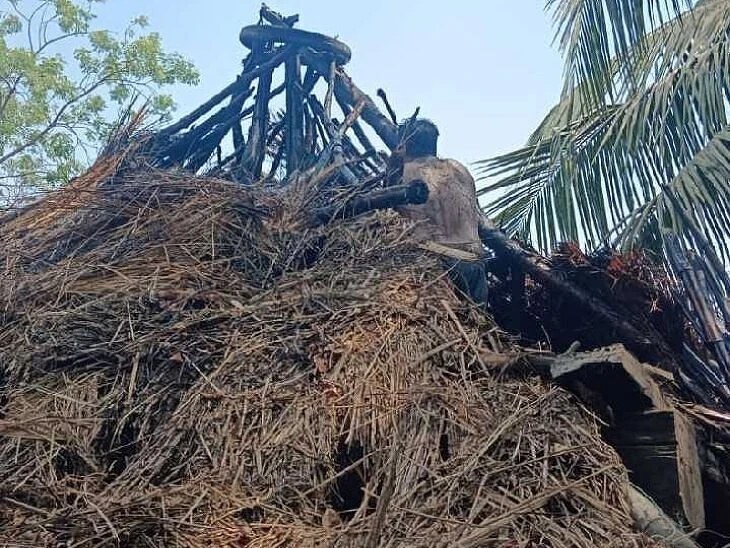 షార్ట్ సర్క్యూట్‌తో పూరిల్లు దగ్ధం