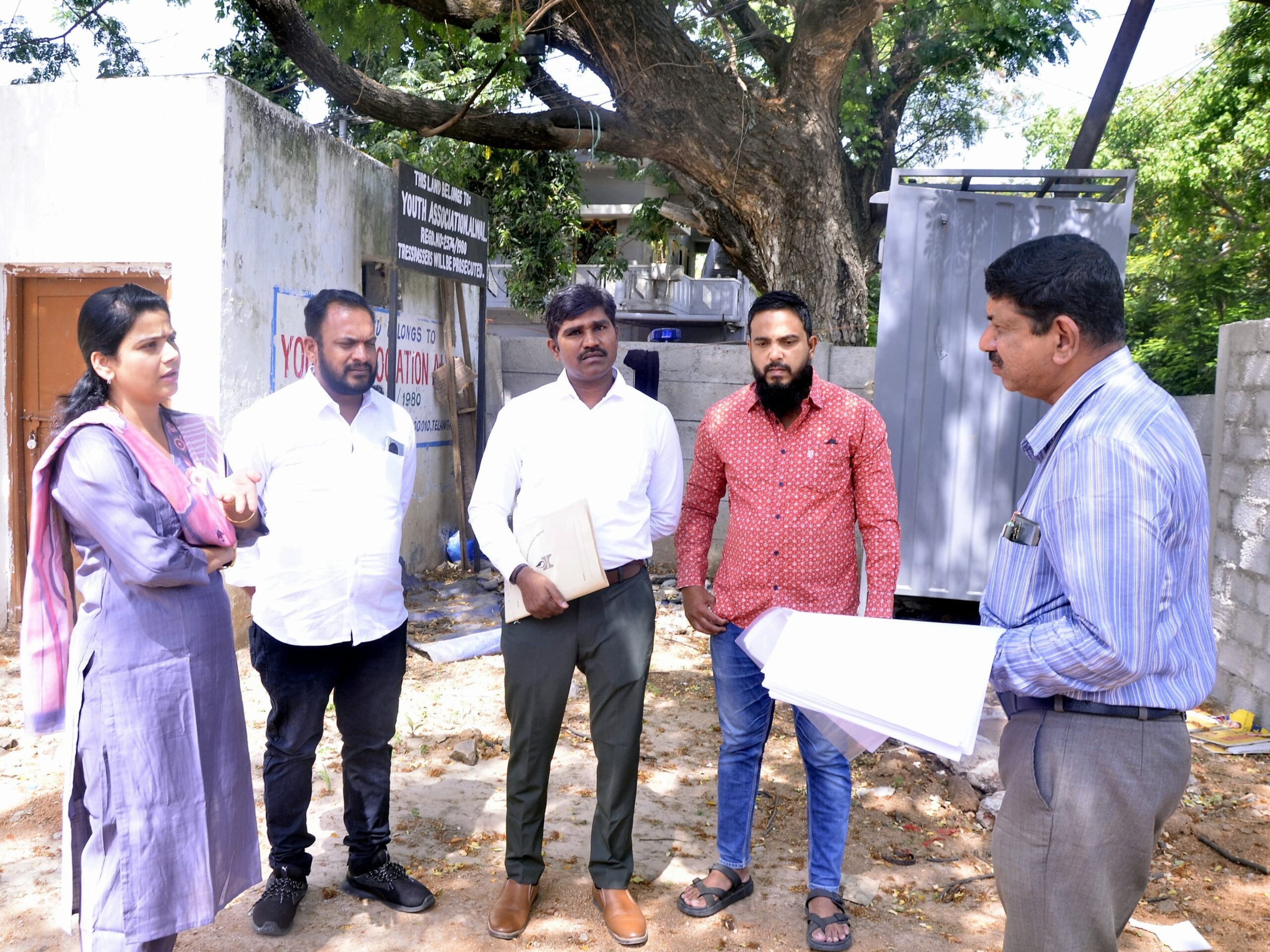 అల్వాల్‌లో ఫైర్ స్టేషన్ స్థల పరిశీలన