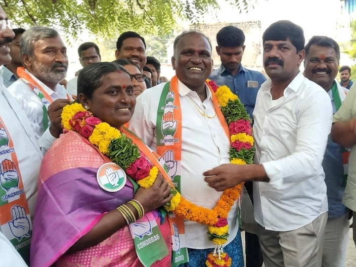 గులాబీ గూటి విడిచి హస్తం వైపు అడుగు