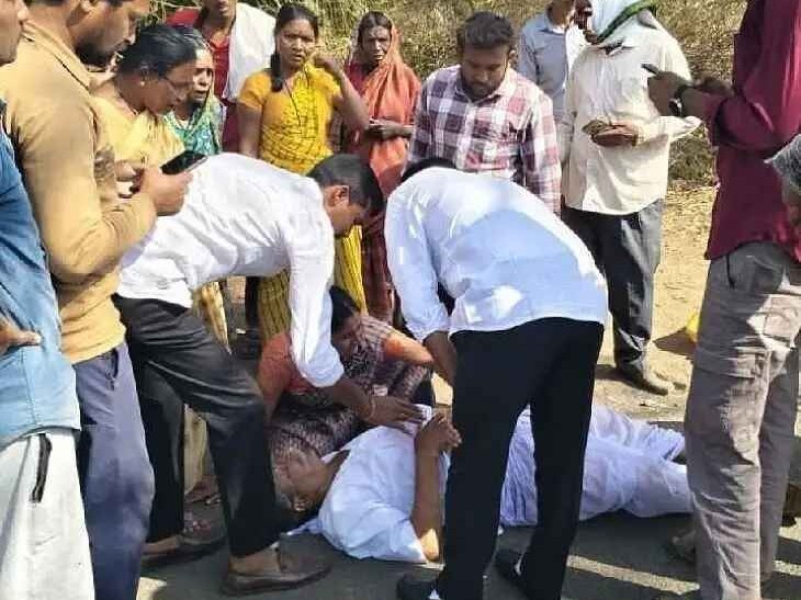 రోడ్డు ప్రమాదంలో వృద్ధుడికి తీవ్రగాయాలు