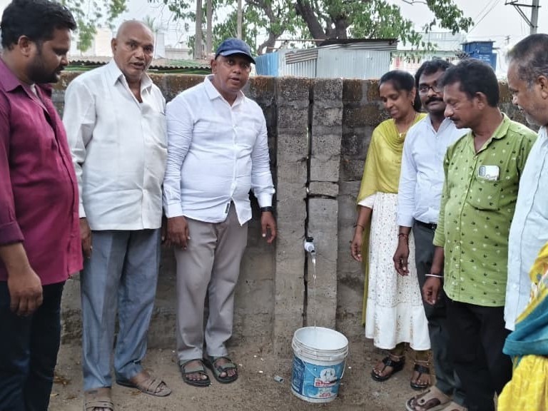 అంగన్వాడీ కేంద్రానికి మంచినీటి సౌకర్యం ఏర్పాటు
