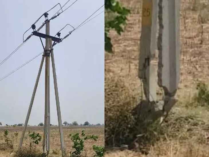 కలుకుంట్లలో ప్రమాదకరంగా విద్యుత్ స్తంభం