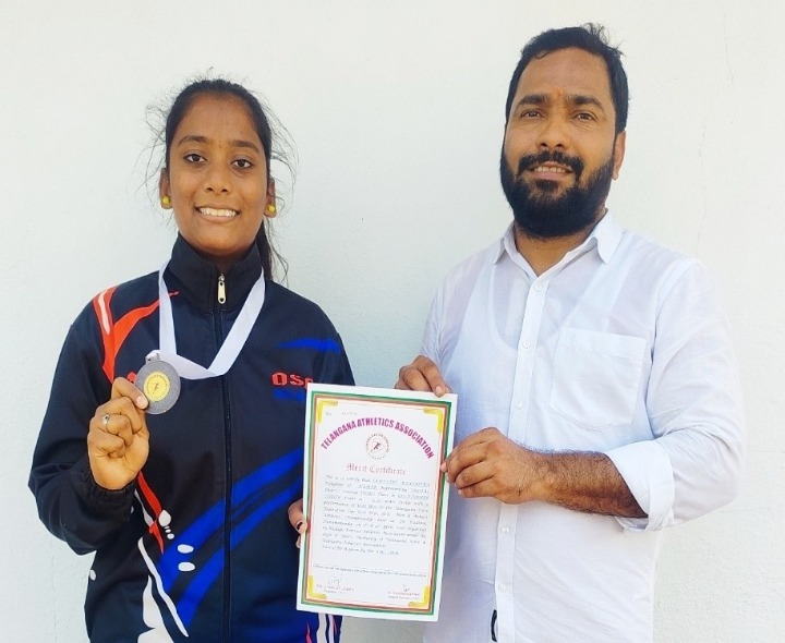 రాష్ట్రస్థాయి అథ్లెటిక్స్‌లో విద్యార్థిని ప్రతిభ