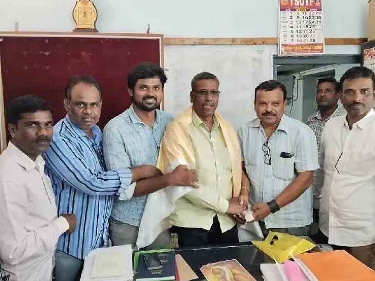 ఎంఈవోకు ఉపాధ్యాయ సంఘం సన్మానం