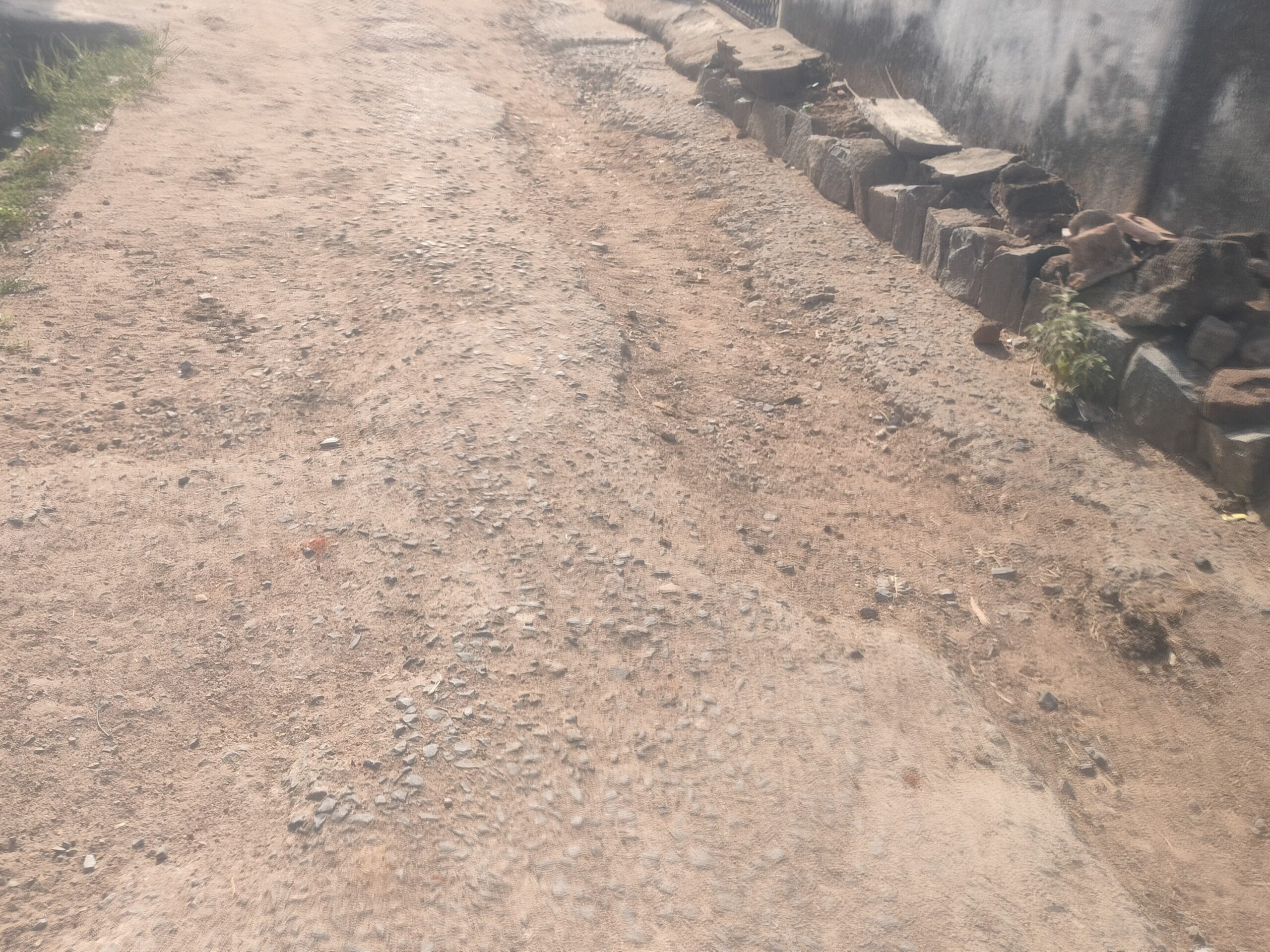 ఆధ్వానంగా మారిన అంకోలి సీసీ రోడ్లు