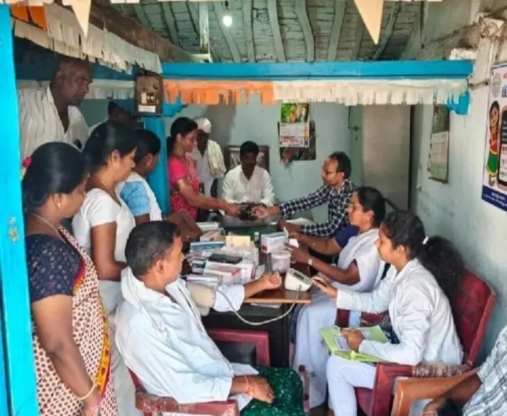 పీహెచ్సీ ఆధ్వర్యంలో ఎన్సీడీ అవుట్ రిచ్ క్యాంప్