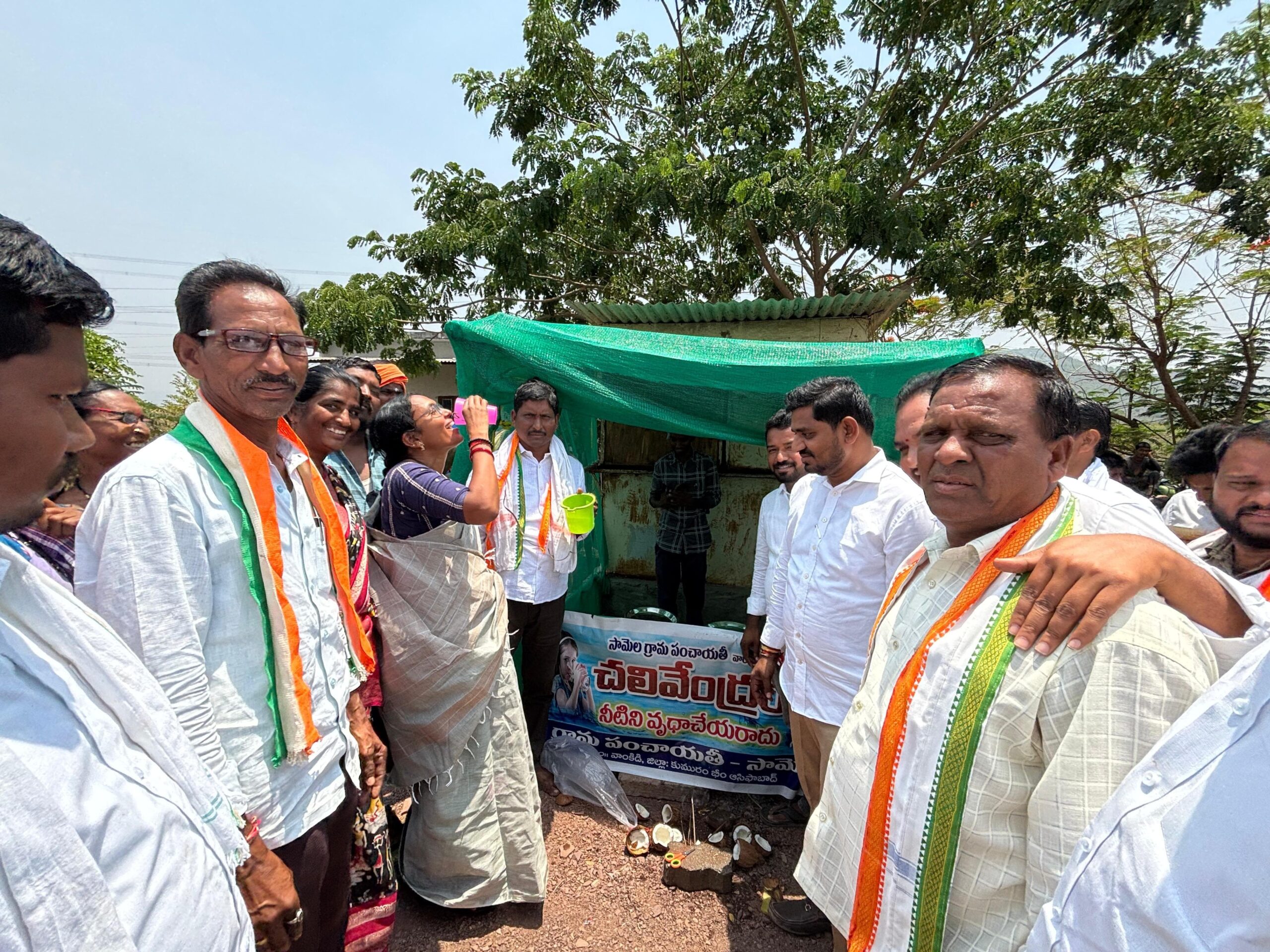 గ్రామపంచాయతీ ఆధ్వర్యంలో చలివేంద్రం ప్రారంభం