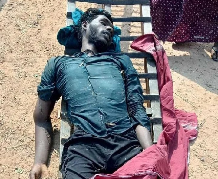 వరి కోత మిషన్ పల్టీ కొట్టి..  డ్రైవర్ మృతి