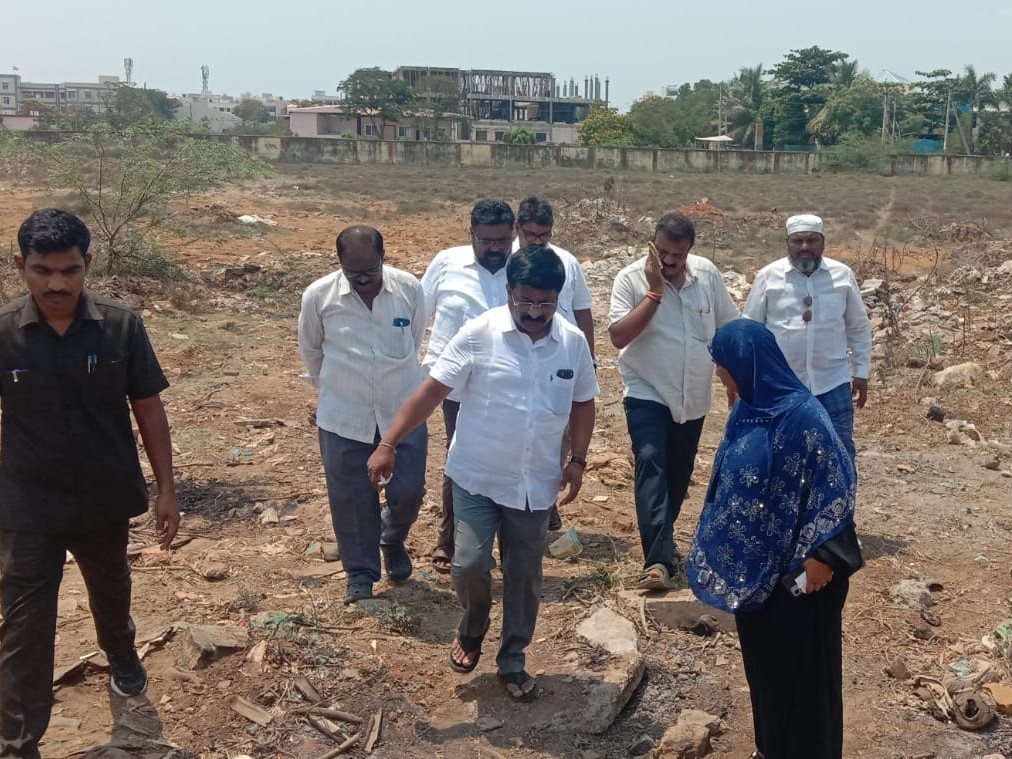 TDP కార్యాలయ నిర్మాణ కోసం స్థల పరిశీలన