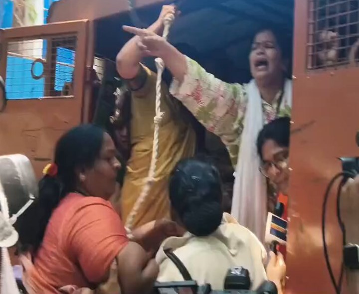 సీఎం రేవంత్ రెడ్డి ఇంటి వద్ద నిరసన