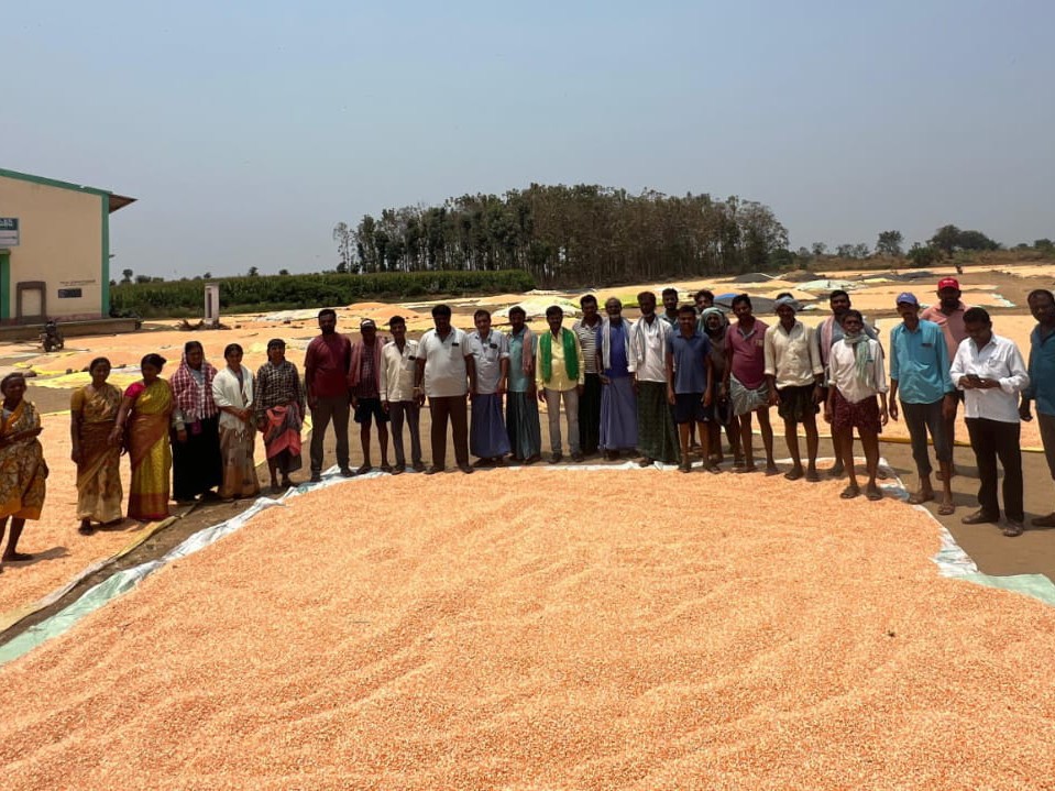 “కొనుగోలు కేంద్రం ఏర్పాటు చేయాలని ధర్నా”