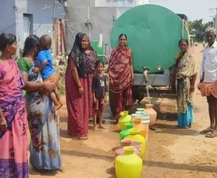 వేముల జగనన్న కాలనీలో తాగునీటి కష్టాలు