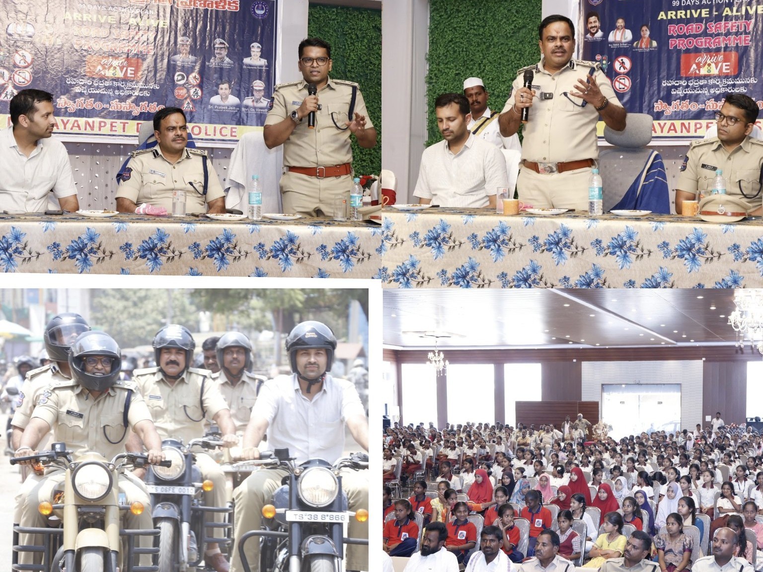 నగరంలో భారీ హెల్మెట్ బైక్ ర్యాలీ