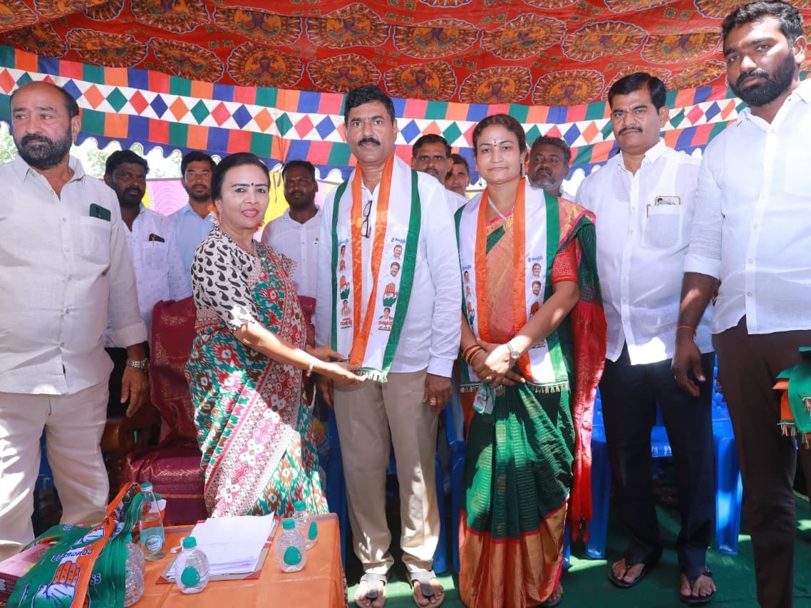 ఝాన్సీరెడ్డి సమక్షంలో కాంగ్రెస్ పార్టీలో చేరికలు..