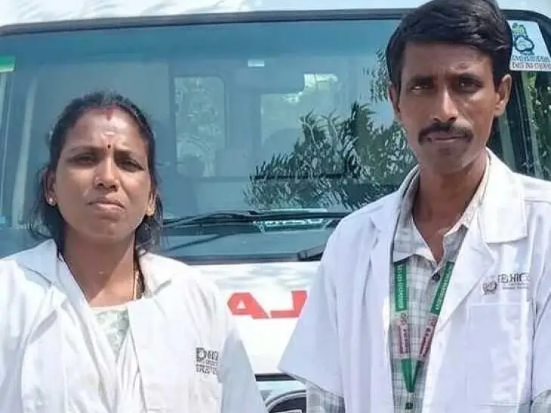 అమరావతి ఆలయం వద్ద 108 సేవలు