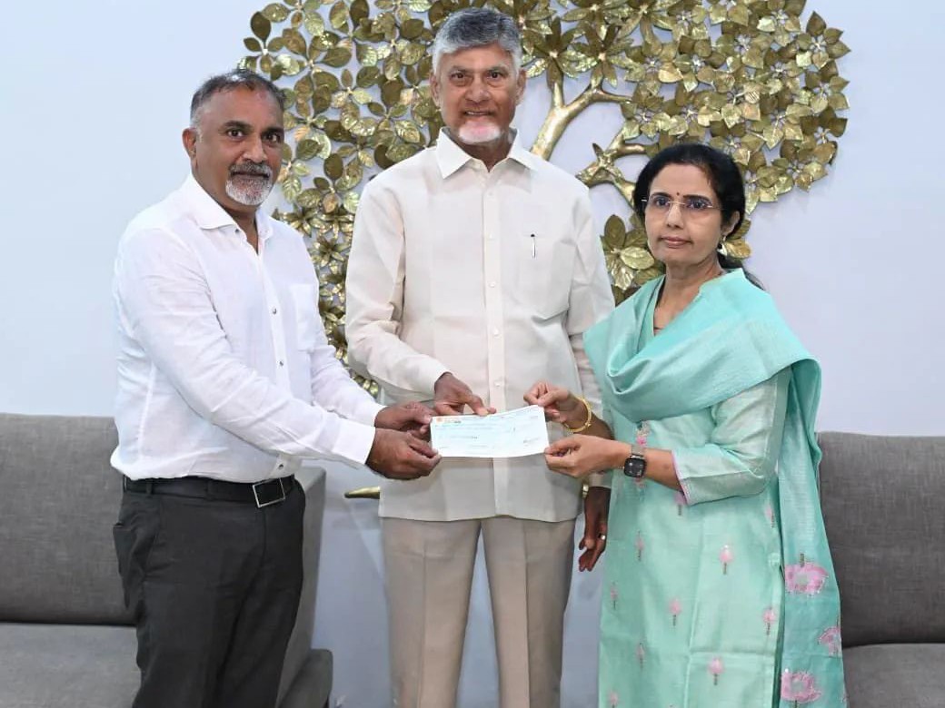 అన్న క్యాంటీన్లకు భువనేశ్వరి భారీ విరాళం..!