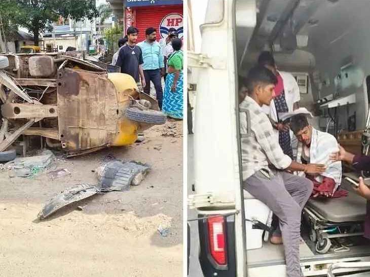 ఆటో కారు ఢీ.. ఇద్దరికి తీవ్ర గాయాలు