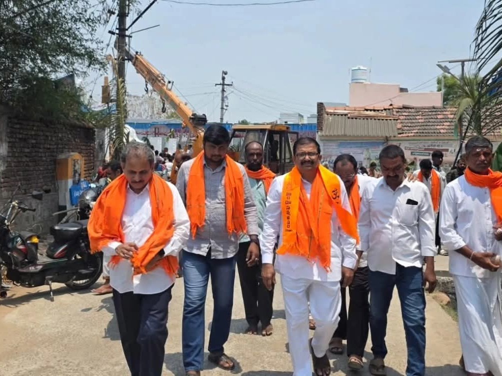 నాగారంలో ధ్వజస్తంభ ప్రతిష్టాపన మహోత్సవ వేడుక