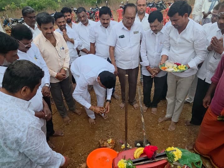 జంగమ సమాజ్ భవన నిర్మాణానికి భూమి పూజ