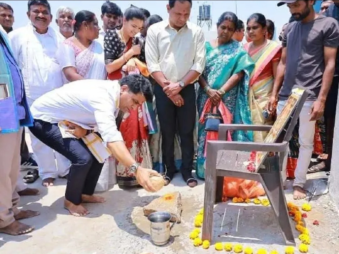 కేజీబీవీ భవనానికి ఎమ్మెల్యే శంకుస్థాపన