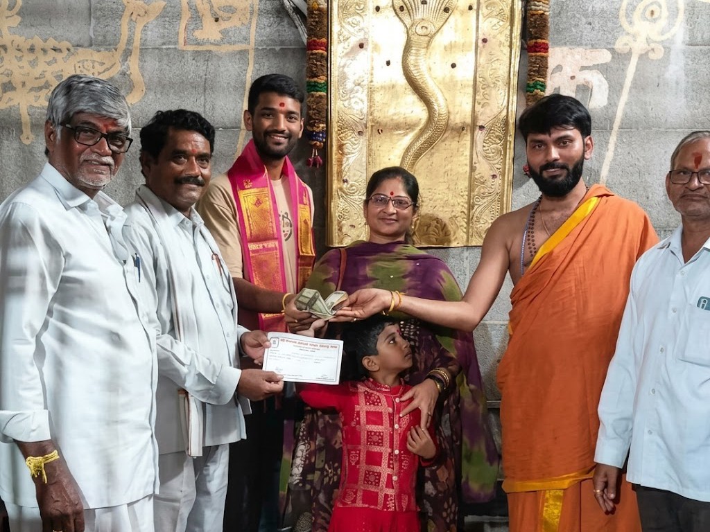 కొత్తూరు ఆలయానికి రూ.50 వేల విరాళం